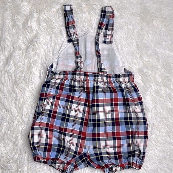 Janie and Jack Baby Boys Plaid Romper 18-24M - Picture 5 of 5